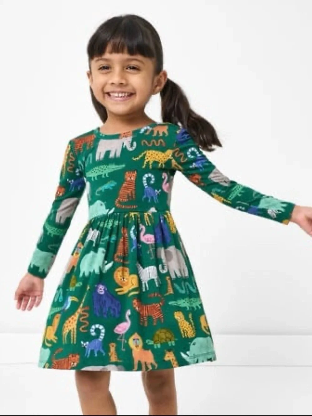 Little Sleepies Wild Zoo Skater Dress with Bodysuit 18-24M NWT